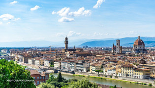 Guida turistica italiana a Firenze Giacomo Piccardi 